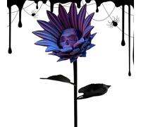 Halloween Teschio Di Girasole | Teschi Halloween E Girasoli Decorazioni Da Giardino Per Esterni - Centrotavola Gotico Per Fattoria Esterno Sentiero Vaso Festa Festival Cortile Finestra Giardino Viale