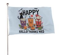 Halloween Thanksgiving Christmas Flag Durevole Bandiera Robuste Bandiere Per Interno Feste Esterno 90X150Cm