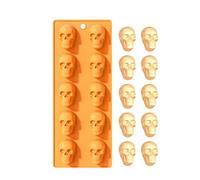 Halloween Themed Candy Mold, Non-stick Skull Bat Ghost Pumpkin Mold | Cake Flexible Reusable Versatile For Pumpkin Candy Chocolate Jelly Fondant Cake Baking Soap Making Ice Pop Making