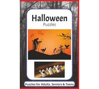 Halloween Themed Puzzle Book - Crosswords, Word Searches and Sudoku: 60 puzzles of Halloween Themed fun