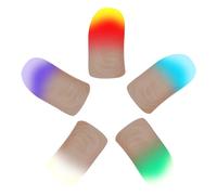 Halloween Thumbs Light,Luce a LED per Dita Finte,5 Pezzi Magiche Punte per Il Pollice,Dito Truccato Lampeggiante,Accendi Le Dita Lampeggianti,Pollici Luce Magica,Luci Luminose per Dita