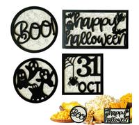 Halloween Tiered Tray Decor Ghost Bat Spider Tabletop Farmhouse Centerpiece