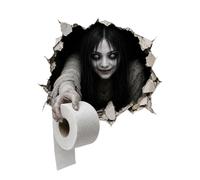 Halloween Toilet Stickers - Waterproof Bathroom Decals | 2D Scary
