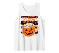 Halloween Too Cozy To Spook Retro Hot Cocoa Pumpkin Lover Canotta