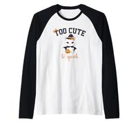 Halloween Too Cute Kitty Maglia con Maniche Raglan