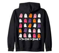 Halloween Too Cute To Spook Fun Ghosts Felpa con Cappuccio
