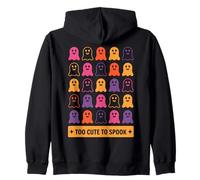 Halloween Too Cute To Spook Fun Ghosts Felpa con Cappuccio