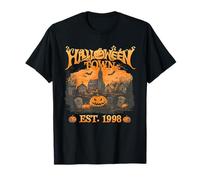 Halloween Town EST 1998 Vintage Spettrale Zucca Fantasma Regali Maglietta