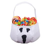 Halloween Treat Bags - Non Woven Candy Holder, Portable Goodie Organizer | Scary Spooky Gift Basket With Handle, Fun Trick Or Treat Storage For Women Boys Girls Teens Youth Sister Daughter Wife