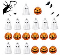 Halloween Tree Decorations, Ghost Pumpkin Ornaments, Hanging Festival Pendants, Lightweight Pressure, Hanging Ornaments, Home Yard Party Decor, 2.4x2.68 Inches Mixed 20 Pieces