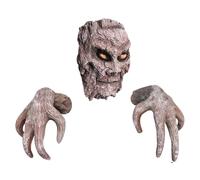Halloween Tree Face, decorazione spaventosa per il viso dell'albero - Festive 3D resina realistica arte giardino peeker decorazione per terrazza prato cortile