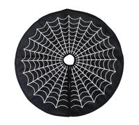 Halloween Tree Skirt - Cloth Spider Web Mat 60cm Round | Outdoor Garden