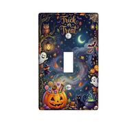 Halloween Trick or Treats Pumpkins Jack-o'-lantern Toggle Switch Plate