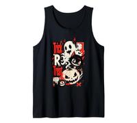 Halloween Trick R Treat Spooky Ghost Black Cat Canotta