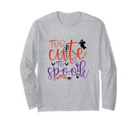 Halloween Troppo Carino per spaventare - Fantasmi, Ragnatela, Pipistrelli Bambini Maglia a Manica