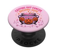 Halloween tumore al seno speranza nastri rosa PopSockets PopGrip Adesivo