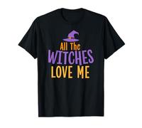 Halloween Tutte le streghe mi amano ragazzi divertenti Maglietta