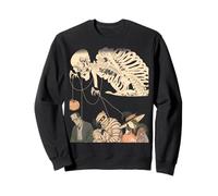 Halloween Ukiyo-e Stile Scheletro Jack-o'-Lantern Mummia Strega Felpa