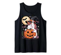 Halloween Unicorno Strega Cappello Zucca Spettrale Canotta