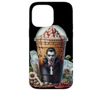 Halloween Vampire Coffee Mug Dracula Themed Coffee Lover Custodia per iPhone 14 Pro Max
