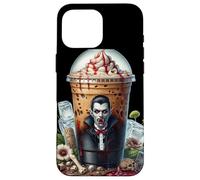 Halloween Vampire Coffee Mug Dracula Themed Coffee Lover Custodia per iPhone 16 Pro Max