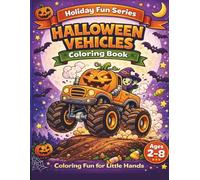 Halloween Vehicles Coloring Book
