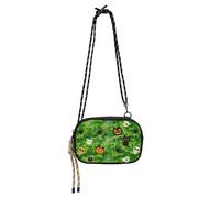 Halloween Verde Camuffamento Zucca Cross Body Borsa per le Donne Bellezza con Cinghia Regolabile Sopra La Borsa A Tracolla Per Escursionismo Viaggio carteras para mujer originales
