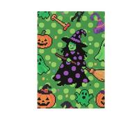 Halloween Verde Polka Dot primavera bandiere esterne pasqua porta banner per la decorazione del patio 28x40 doppia faccia