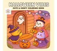 Halloween Vibes Coloring Book: Adorable Friends, Spooky Moments, and Autumn Magic