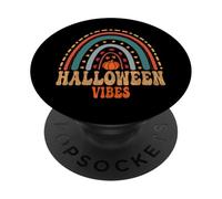 Halloween Vibes per Happy Halloween 2025 Gatto di Halloween PopSockets PopGrip Adesivo