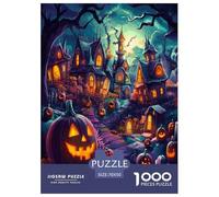 Halloween Village Jigsaw Puzzle Impossibili 1000 Pezzi Decorazione Per La Casa. Giochi Rilassamento E Intelligence Per Adulti E Ragazzi Da 14 Anni 70x50cm/1000pcs