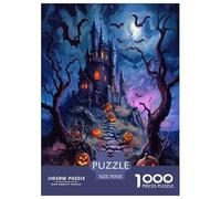 Halloween Village Jigsaw Puzzle Impossibili 1000 Pezzi Decorazione Per La Casa. Rilassamento E Intelligence Per Adulti E Ragazzi Da 14 Anni 70x50cm/1000pcs