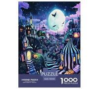 Halloween Village Jigsaw Puzzle Impossibili 1000 Pezzi Decorazione Per La Casa. Rilassamento E Intelligence Per Adulti E Bambini Da 12 Anni 70x50cm/1000pcs