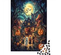Halloween Village Puzzle 1000 Pezzi, Cartografia Creativa, Progetto Condiviso, Decorazione Narrativa 1000pcs (75x50cm)