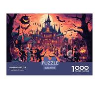 Halloween Village Puzzle Da 1000 Pezzi Per Gli Adulti Festival Jigsaw Colore Colorato Intrattenimento Creativo Gioco Familiare Idea Regalo Uomo E Donna Stampa Di Alta Qualità 70x50cm/1000pcs