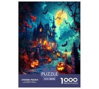 Halloween Village Puzzle Impossibili 1000 Pezzi Decorazione Per La Casa. Rilassamento E Intelligence Per Adulti E Ragazzi Da 14 Anni 38x26cm/1000pcs