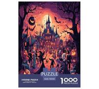 Halloween Village Puzzle Impossible 1000 Pezzi Decorazione Per La Casa. Giochi Rilassamento E Intelligence Per Adulti E Ragazzi Da 14 Anni 70x50cm/1000pcs