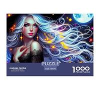 Halloween Village Under Giant Moon Materiale Cartone Di Qualità Gioco Puzzle Classico, Perfetto Per Condivisione Familiare E Intrattenimento 70x50cm/1000pcs