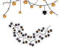 Halloween Vine Twig, LED Willow Garland, Waterproof Lighting, 54 Lighted Twigs for Wall Mirror Porch Garden, Holiday Decor for Bedroom Staircase Window Terrace 180cm/70.87 inches