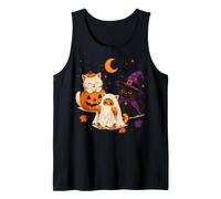 Halloween Vintage Kawaii Gatti Spettrale Cottagecore Halloween Canotta