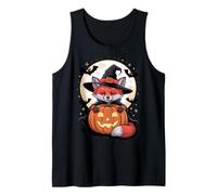 Halloween Volpe Strega Cappello Zucca Spettrale Canotta