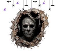 Halloween Wall Stickers - 15.75x15.75 in Self-Adhesive Waterproof Pvc