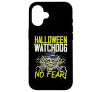 Halloween Watchdog, No Fear! Poliziotto Spettrale Halloween Custodia per iPhone 16