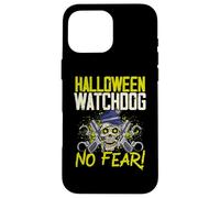 Halloween Watchdog, No Fear! Poliziotto Spettrale Halloween Custodia per iPhone 16 Pro Max