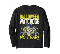 Halloween Watchdog, No Fear! Poliziotto Spettrale Halloween Maglia a Manica