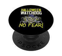 Halloween Watchdog, No Fear! Poliziotto Spettrale Halloween PopSockets PopGrip Adesivo