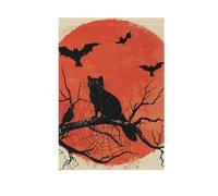 Halloween Web Cat primavera bandiere all'aperto banner per la decorazione del giardino 28x40 doppia faccia