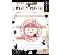 Halloween Weekly Planner 2025 - Cute Spooky Edition | Illustrated Monday-Sunday Organizer with Notes | 74 Pages: Fun & Aesthetic Gift - Perfect for October Festivities & Everyday Use