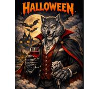 Halloween Werewolf Notebook: Dark Moon Journal for Horror Fans, Notes & Everyday Writing