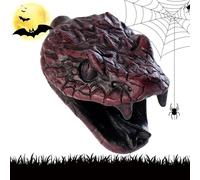 Halloween Whistle, Snake Prank Whistle, Spoof Resin Prop for Haunted Houses, Escape Rooms, Themed Events, and Spooky Party Games, 4.61x3.11x3.07 inches, Red, Green, Yellow